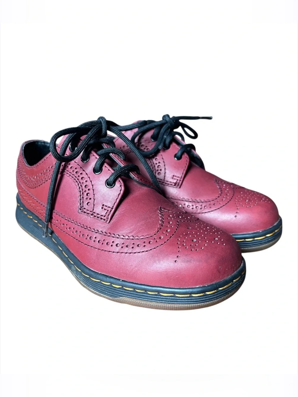 Dr. Martens Gabe Cherry Red Oxford Leather Shoes Men’s Size 5